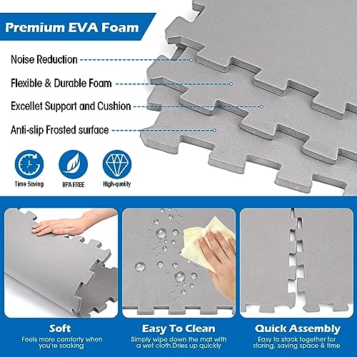 78 Inch Round Hot Tub Mat - Extra-Thick Interlocking Hot Tub Protective Pad Spa Pool Foam Insulation Mat Ground Base Flooring Protector for Portable Inflatable Hot Tub Accessories Outdoor Indoor - color: 2/5 Inch Thickness 78 Inch, Grey