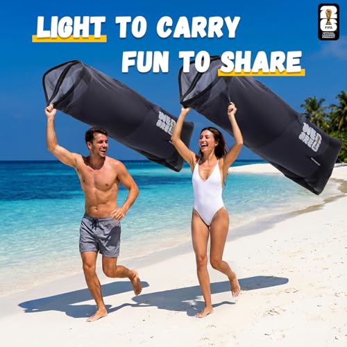 MESUCA FIFA World Cup 2026 Edition Inflatable Sun Lounger, Air Sofa, Blow Up Couch, 210T Polyester Inflatable Camping Chair is Ideal for Backyard, Beach, Travel, Picnics and Music Festivals Black - color: Black