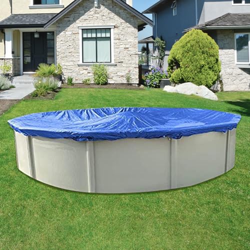 succulentlovers 17FT Double Sided Pool Floor Mat - Square Pool Liner Pool Pads for Above Ground Pool Heavy Duty Swimming Pool Tarps Ground Cloth for Preventing Punctures & Extending Liner's Life