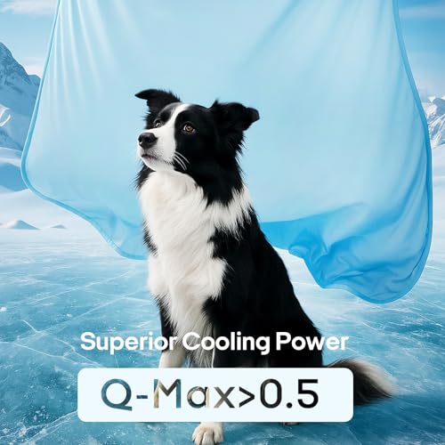 Zonli Premium Cooling Blanket for Dogs-Lightweight Fluffy Pet Throw & Bed Cover,Cooling Mat for Dogs,Cats&Puppies - Breathable,Durable Summer Blanket-Oversized 39"×55" Pet Pad, Machine Washable (Blue) - color: Blue