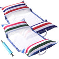 FindUWill Fabric Pool Hammock Floats, XL, 2Pack Inflatable Water Hammocks Floaties 4-in-1 (Saddle, Lounge Chair, Hammock, Drifter), Pool Float Lounger for Adults - color: Classic&Jungle