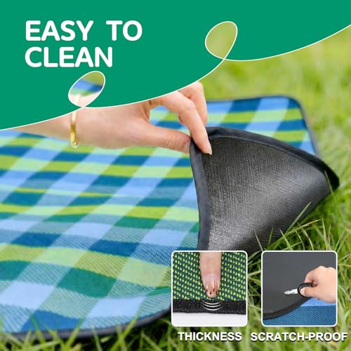 Extra Large Outdoor Picnic Blanket Camping Beach Mat Mama Mommy Mom Ever from Daughter Son Birthday Groom Bride Law Step Mom Stepmom Present Regalos para el día de Las Madres Mujer - color: Plaid Red