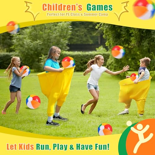 Granny Pants Outdoor Game with 4 Bouncy Balls, Giant Yard Toss Game for Teens & Adults, Hilarious Outdoor Party Relay Game, Team Building Lawn Field Game Set for BBQ, Family Reunion