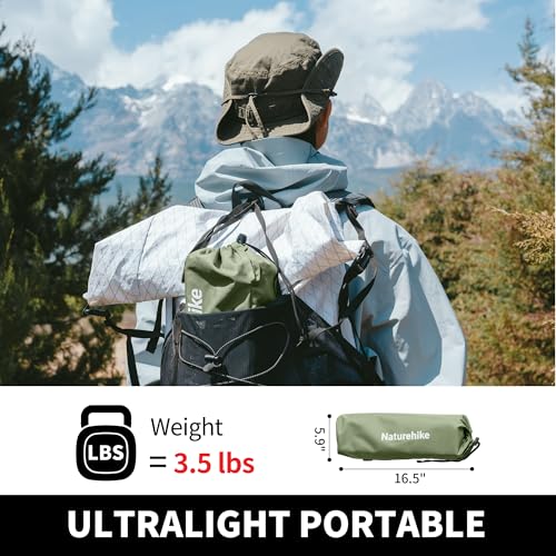 Naturehike Portable Camping Table, Aluminium Folding Table, Ultralight Camp Table Small Table for Camping Hiking Backpacking Outdoor Picnic - size: 20.5" x 14.8"