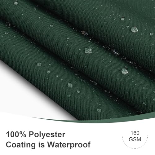 LOVE STORY 3 x10 Dark Green Waterproof Balcony Privacy Screen Cover - Opaque Fence Covering Privacy, 100% Polyester Fabric, UV Protection Shield for Apartment Railing,Outdoor Patio, Deck, Porch - color: Dark Green, size: 0 3' x 1 0' -PES