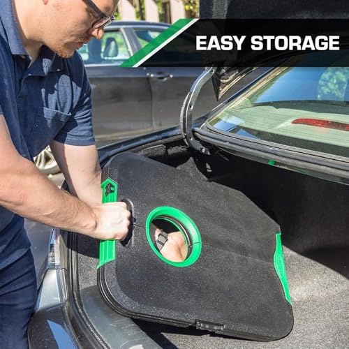 EastPoint Sports Go! Gater Cornhole – Light-Up and Travel Versions – Easy Storage & Light-Weight – Perfect for Outdoor and Indoor Play - style: Standard Board - Black/Green