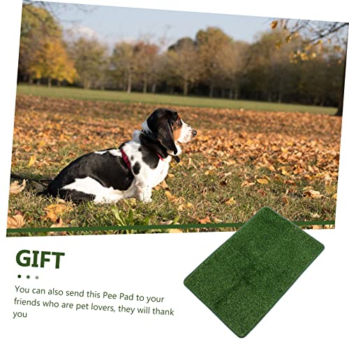 Decorative Fake Grass Pee Pad for Pets Wear-Resistant Artificial Turf Mat for Use for Dog and Cat Training Portable Pet Accessory - size: 71X46X2CM