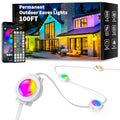 100FT Permanent Outdoor Lights, Smart RGB Eaves Lights with App/Remote Control, LED IP67 Waterproof Outdoor Lighting for Halloween Christmas Holidays Daily Party House Roof Lighting (100FT) - size: 100FT