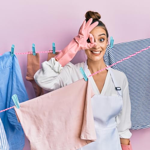 uxcell Portable Clothesline, 26.25ft Nylon Windproof Non-Slip Washing Line Rope for Courtyard Outdoor Travel Camping Laundry Drying, White - color: White, size: 26.25ft