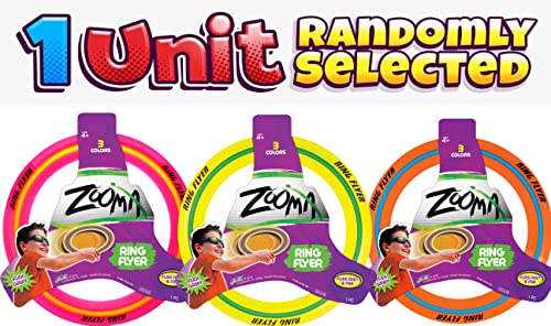 JA-RU Flying Disc Ring (1 Frisbee Toy Assorted Color) 11 Inch Ultimate Frisbee for Kids. Pool & Beach Games. Outdoor. Backyard Toys. Sports Activities 1029-1A
