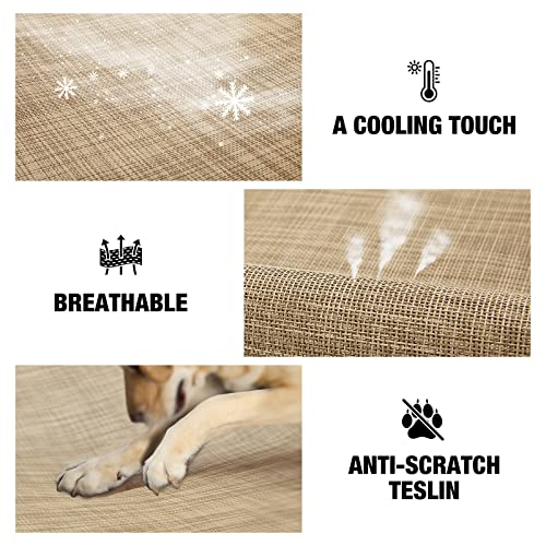 Veehoo Dog Bed Cover for CWC2002, CWC2003, CWC2203A, CWC2203B, Size XXL, Beige Coffee - color: Beige Coffee, size: XX-Large