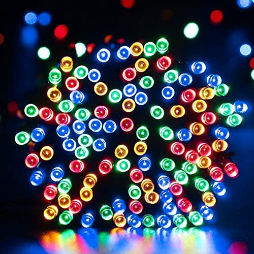 Dazzle Bright 300 LED Christmas String Lights, 100 FT Connectable Waterproof String Lights Green Wire with 8 Modes, Christmas Decorations for Indoor Outdoor Xmas Party Yard Garden (Multi Colored) - color: Multicolor, size: 300 LED