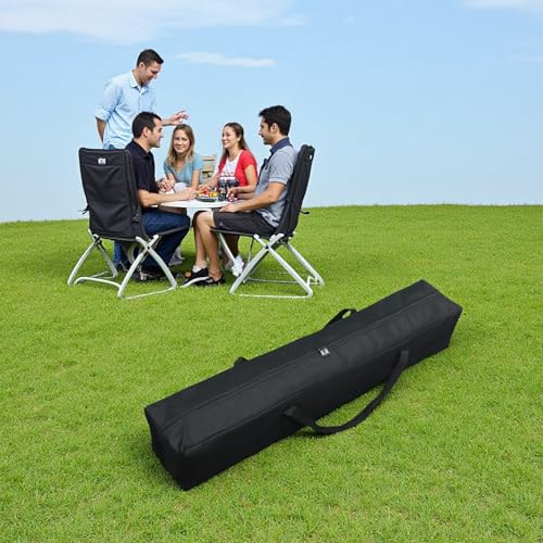 Heavy Duty Water-Resistant Long Duffle Bag - XL Canopy & Roof Tent Storage Organizer for Poles, Grill Tools, Hammock & Fishing Rods with MOLLE Straps (35''(L) x7.87''(W) x7.87''(H)) - size: 35''(L)x7.87''(W)x7.87''(H)