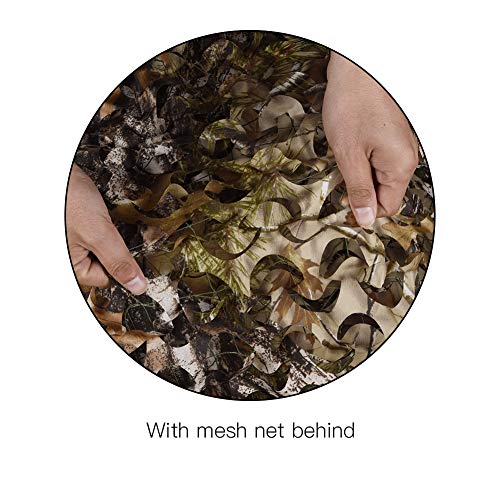 HYOUT Camo Netting Camouflage Net Bulk Roll for Hunting Blinds Ghillie Sunshade, Camping, Military Party Decoration - color: Super Camo 1.0, size: 10x13ft(3M*4M)