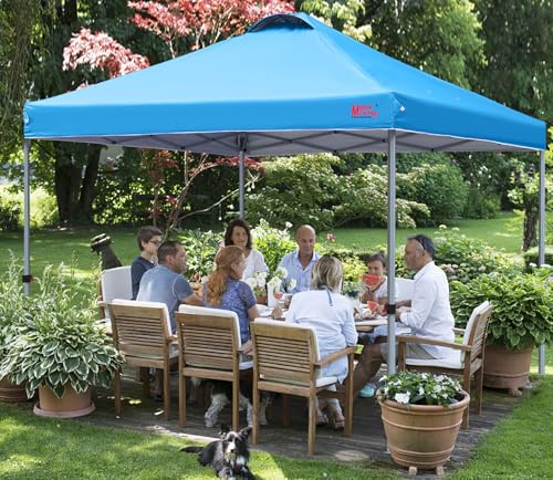 MASTERCANOPY Durable Pop-up Canopy Tent with Roller Bag (10x10, Sky Blue) - color: Sky Blue, size: 10x10