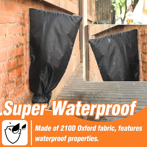 Gardzen 2 Pack XXL Outdoor Faucet Cover for Winter Freeze Protection, Pipe Covers for Winter, Long Faucet Socks 15" W x 28" H - size: 2-Pack 15" W x 28" H