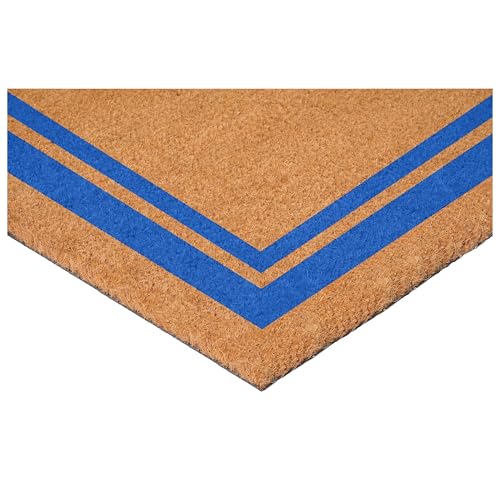 Calloway Mills 152971830D Blue Border 18" x 30" Monogram Doormat (Letter D) - color: Letter D, size: 1'6" x 2'6" (Rectangular)