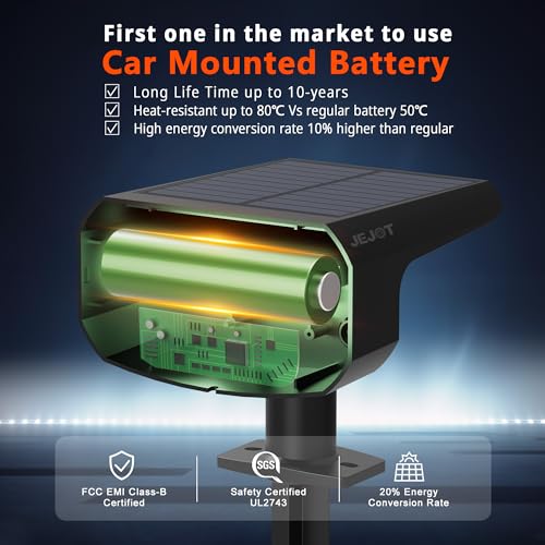 Solar Lights Outdoor Waterproof IP65, Super Bright LED, 3000K 2 Lighting Modes, Solar Powered Yard Garden Solar Spot Lights for Outside Landscape Auto On/Off -8 Pack - color: Warm-3000K, size: 8 Pack