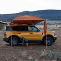 MoonShade Portable Vehicle Awning, Large 9' x 7' Shade Coverage, Lightweight Durable Car Canopy Suitable for Trucks SUVs Vans Campers and More (Sunset) - color: Sunset