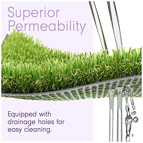 7.5 x 7 Feet Artificial Grass Mat for Dogs [Deluxe Realistic Synthetic Pet Turf Rug, Fake Grass Carpet for Puppy Potty Training Patch, Indoor or Outdoor Pee Pads] - color: Custom Width - 7.5 FT, size: 7.5Ft x 7Ft = 52.5 SqFt, 29.26 lbs