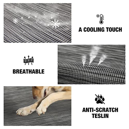Veehoo Dog Bed Cover for CWC2002, CWC2003, CWC2203A, CWC2203B, Size XXL, Black Silver - color: Black Silver, size: XX-Large
