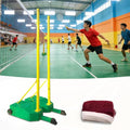 Badminton Pole,Portable 5.1FT Badminton Net Frame Poles with Wheel,Movable Badminton Pole Stand with Heavy Duty Base,Badminton Net for Backyard Park Stadium School Indoor Outdoor
