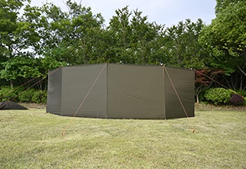 Onewind Camping Windbreak, Versatile Wind Blocker Light Water Proof Silnylon Camping Windscreen, Outdoor Windshield for Winter Hiking Beach Backpacking and Picnic, 19.7"*55", No Poles Included - style: Without Poles