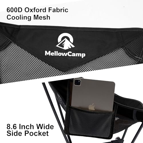 MellowCamp Camping Chair, Ultralight Folding Backpacking Hiking Chair, Compact Portable for Hiking, Camping, Backpacking, Beach, Roadtrip (Dark Night) - color: Dark Night