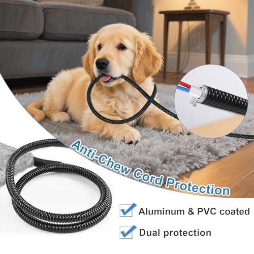 GOLOPET Extra Large Dog Heating Pad, 47×30 In with Smart Thermostat Switch and Power Line Protection Tube,Obtained MET and UL Dual Certification,Waterproof Pet Heating Pad with Long Velvet Cloth Cover - size: 47.0"L x 30.0"W