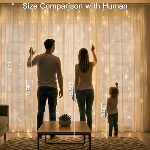 suddus Curtain Lights for Bedroom, 300 Led 9.8x9.8ft Curtain Lights for Backdrop, Curtain String Lights for Christmas, Dorm, Wall, Backdrop, Window, Wedding, Party, Birthday Decor, Warm White - color: Warm White, size: 300 LED