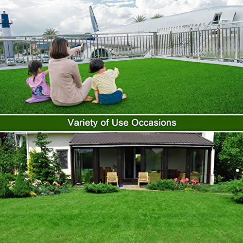 Weidear Artificial Turf Grass 3 ft x 20 ft, Realistic Fake Grass Rug with Drainage Holes, 20MM Indoor Outdoor Lawn Grass Landscape for Backyard Patio, Synthetic Grass Mat for Dogs Pets, Customized - size: 3ft*20ft