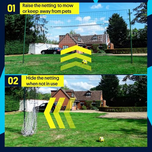 Open Goaaal 3-in-1 Soccer Training Rebounder - Soccer Goal for Volley, Passing, Training - Outdoor Sports, Backyard Games - size: Standard