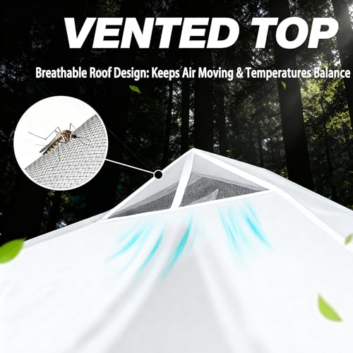 SANWAY 10x10 Pop Up Canopy Tent with Sidewalls x 4 – Easy Setup Canopy Tent, Waterproof, UV-Resistant, Portable with Carry Bag for Outdoor Events, Camping, and Backyard Parties – Silver White - color: Silver White