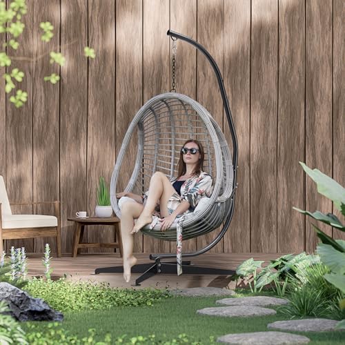 Sorbus Hammock Chair Stand Hanging Chair Stand- Steel Sensory Swing Stand- Weather & Rust Resistant C Stand- Adjustable Portable Stand 330lbs for Tree, Lounger, Air Porch, Indoor/Outdoor, Patio - size: 32 x 52 C Stand