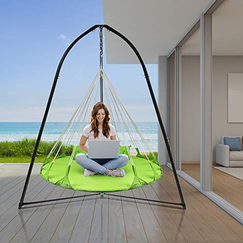Sorbus Tripod Hanging Chair Stand – 330lbs Capacity, Heavy Duty Steel, Rust Resistant, Adjustable Hammock Frame for Saucer, Air Porch, Indoor/Outdoor Use – Swing Not Included