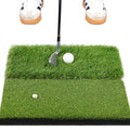 Premium Golf Hitting Mat, 10mm Foam Padding with Rubber Backing Golf Mat, Golf Practice Mat for Indoor and Outdoor Training - style: Dual-Turf Mat