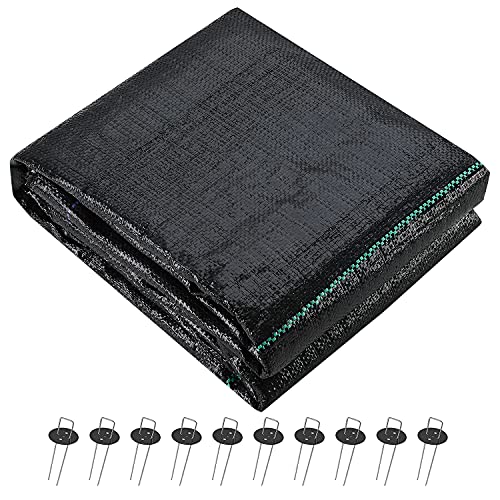 UWIOFF Landscape Fabric Weed Barrier Fabric, 4ft x 30ft Durable & Heavy-Duty Garden Landscaping Fabric, Premium UV Resistant Weed Block Gardening Mat, Weed Control Ground Cover for Outdoor Gardens - size: 4ft X 30ft