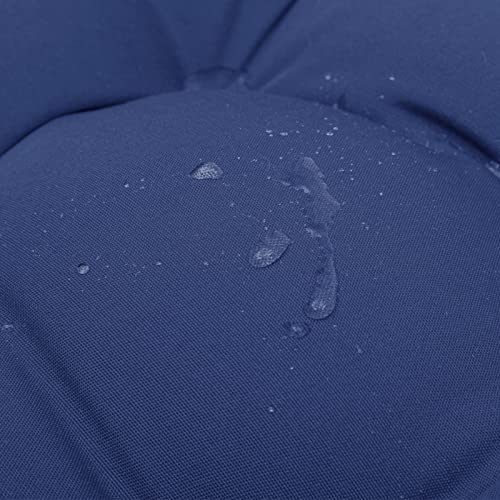 QILLOWAY Outdoor High Back Chair Cushion for Adirondack, All Weather Rocking Chair Cushions Thick Padded Replacement for Patio Furniture,Navy - color: Navy