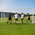 MOPHOTO Soccer Goal, 6X4/8x6/10x6.5/12x6/16x7/18.5x6.5/21x7/24x8ft Soccer Goals for Backyard, Full Size Soccer Goal for Teens & Adults Training - size: 16x7FT, style: Alloy Steel