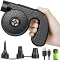 Dr.Meter Air Pump for Inflatables, 4000mAh Rechargeable Air Mattress Pump with 3 Nozzles, Quick-Fill Inflator Deflator Portable Air Pump for Inflatable Pool Floats Raft Bed Boat - style: HT-425