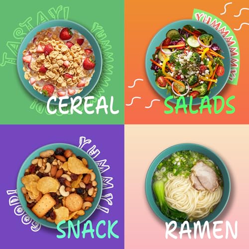 Wheat Straw Bowls Set of 6, 26 OZ Unbreakable Cereal Bowls for Family Meals, Reusable Dishes for Soup, Salad, Snacks, Microwave and Dishwasher Safe, for Kitchen, Camping, RV, Green - color: Green, size: 26 Oz
