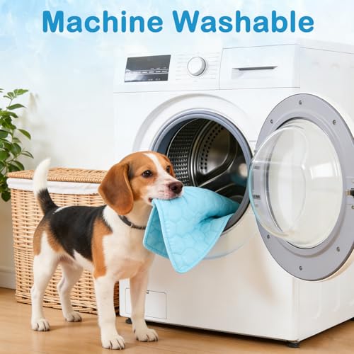 Vivifying Cooling Blanket for Dogs, Q-MAX>0.5 Waterproof Reversible Dog Cooling Mat, Soft Pet Throw Cooling Mat for Couch, Bed, Crate, Car Seat, Breathable Summer Cat Bed Blanket 30 x 40 Inches - size: M(30"x40")