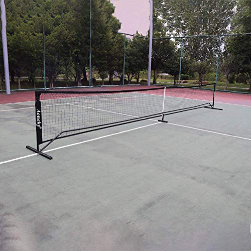 Aoneky Mini Portable Tennis Net for Driveway - Kids Soccer Tennis Net - Pickleball Net - size: 22 Feet