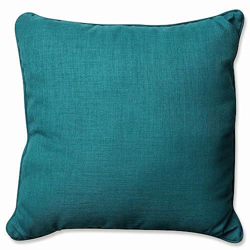 Pillow Perfect Rave Solid Indoor/Outdoor Floor Pillow Plush Fill, Weather and Fade Resistant, Floor - 25" x 25", Green, - color: Green Rave Teal, size: Floor - 25" x 25"