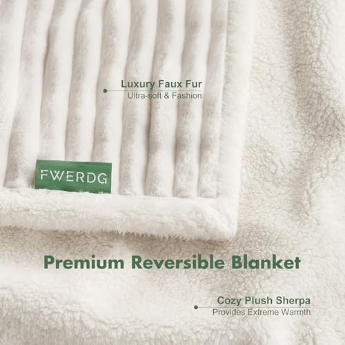 Waterproof Twin Blanket for Bed - Washable Large Dog Blankets for Bed Protector, Thick Cozy Fleece Calming Pet Blankets for Indoors & Outdoors, Cream, 60"x80" - color: Cream, size: Twin(60x80")