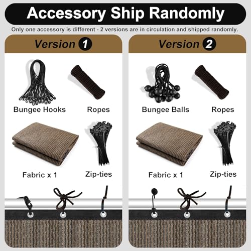 Artpuch 90% Sun Shade Cloth, 6 x 12 FT Pergola Shade Cover Canopy with Grommets, Sun Screen Fabric Tarp for Patio, Outdoor, Garden, Backyard, (Customized Available) Mocha, DZ05 - color: Mocha, size: 0 6' X 1 2'