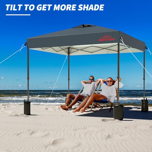 10x10 Outdoor Canopy Ten, Heavy Duty Pop Up Canopy with Removable Sidewalls and Sandbags, White - color: White, size: 10x10