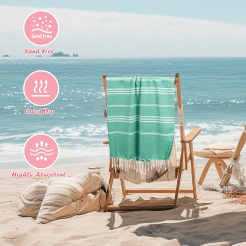 YSYJ 12 Pack Turkish Beach Towel Oversized Beach Towels 36"x71"Turkish Towel Soft Sand Free Quick Dry Lightweight Beach Towel Bath Towels Teal - color: Teal, size: 36"x71"- 12 Pack
