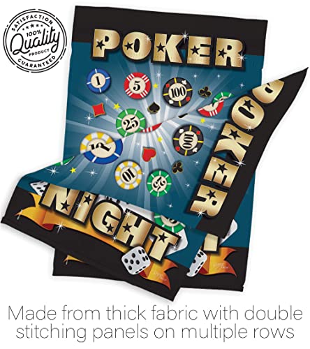 Breeze Decor Poker Night Garden Flag Set with Stand Interests Games Bunco Dice Bingo Hobbies Leisure Activity House Decoration Banner Small Yard Gift Double-Sided, Made in USA