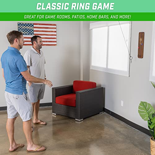GoSports Hook 21 Ceiling Mount Ring Swing Game - Choose Your Color - Play Indoors or Outdoors - color: Brown